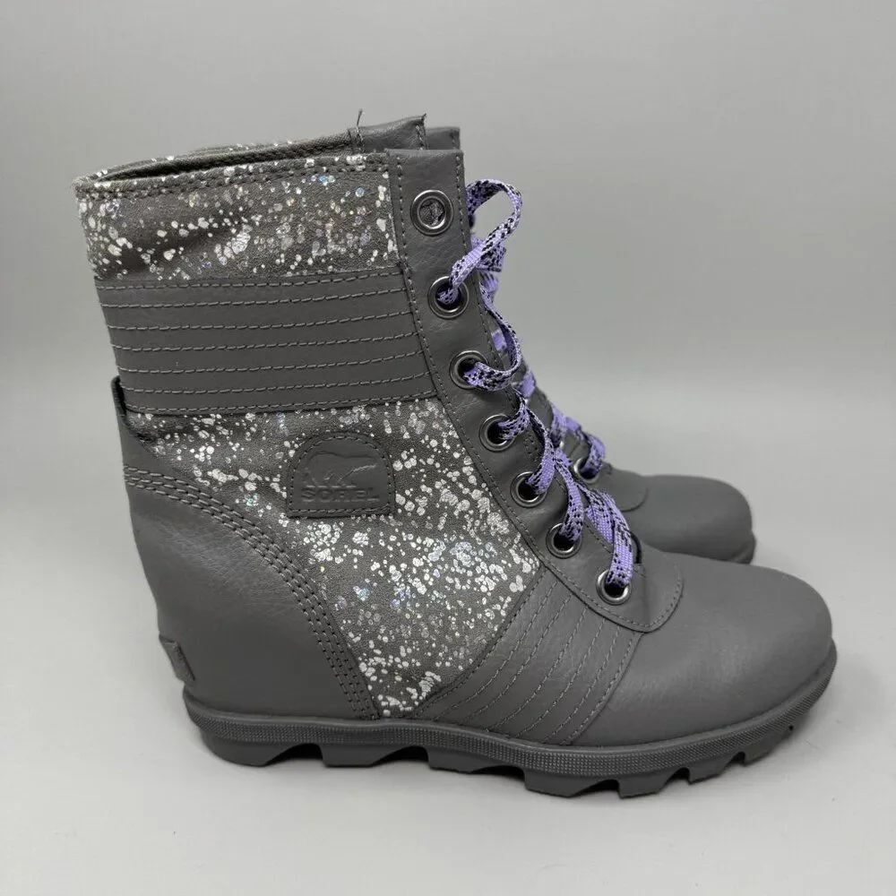 Sorel Boots Womens Size 5 Wedge Lace Up NY2323 Winter Waterproof